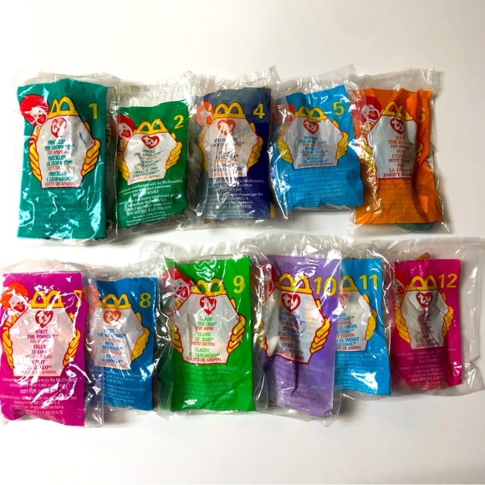 McDonalds 1999 “Toy Animal” Tiny Beanie Collection